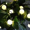 Strings Solar Retro G50 Ampoule 10LED / 20 Light String Street Garden Control Éclairage de vacances décoratif