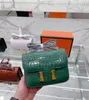 حقيبة نسائية عالية الجودة بنمط التمساح كتف واحد فاخر مصمم من الجلد الأصلي حقائب كروس للجسم حقائب يد 19 سم 2022
