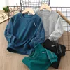 Hoodies tröjor Spring Autumn 3 4 5 6 7 8 9 10 11 12 år lång ärm pullover stilig bomulls raglan tröja för barn baby pojke 220829