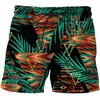 Herrshorts 3D Printing Beach Board Swimming Pants Baddräkter Mense Leopard Mönster Sport Surffing målning Art Swime Swim