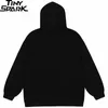 Giacche da uomo Uomo Hip Hop Streetwear Giacca con cappuccio Sterno Giacca scheletro Cappotto Harajuku Giacca in cotone allentato Primavera Capispalla Cerniera Nero 220909