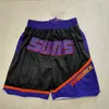 2022 Short Men Basketball Shorts rétro Just Don White Pocket 0409