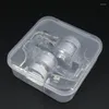 Jewelry Pouches 10 Paquete Organizador de caja de almacenamiento transparente con tapones para el pestillo de cierre de cierre