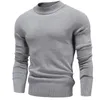 Mensagens de masculino masculino masculino suéter de pescoço Moda Moda Solid Color malha de malha de masculino Elastic casual suéteres masculinos malhas de outono 220912