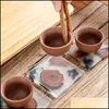 Mats Pads Mats Pads Resin Pine Coasters Heat Resistant Placemats Drink Mat Tea Coffee Cup Pad Waterproof Non-Slip Creativty Decor Dhuns