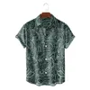 Camisas casuais masculinas de verão masculino de camisa havaiana praia de moda de moda vintage blusas tribais étnicos camisa masculina ropa hombre