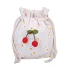 HBP Summer small bags 2023 new messenger bag female student ins Sen Department literary canvas shoulder strawberry bucket bag