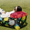 Lägermöbler Uppblåsbar solstol utomhus camping soffa bärbar strandluftscelliner resande picknick soffa trädgård