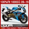 Injection blue stock Fairings For SUZUKI K9 GSXR 1000 CC GSXR1000 09 10 11 12 13 14 15 16 151No.82 K 9 1000CC GSXR-1000 2009 2010 2011 2012 2013 2014 2015 2016 OEM Fairing