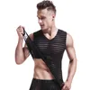 Canotte da uomo Estate Uomo Gilet in rete Seta di ghiaccio Asciugatura rapida Bodybuilding Fitness Muscolo Senza maniche Spalla Sport casual