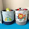 Storage Baskets Foldable Laundry Basket for Dirty Clothes for Kids Baby Children Toys Canvas Wasmand Large Storage Hamper Office Home Organizer 220912