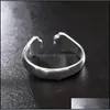 Band Rings 925 Sier Rings Simple Cute Cat Ear Design Adjustable Finger Ring Pawprint Animal Jewelry Bk Drop Delivery 2021 Yydhhome Dhkdy