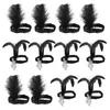 Bandanas 12pcs Feathers touced Bands Head Decors Bands Hairs for Party