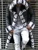 Men's Leather Faux Coat Fleece Fur Patchwork Long Hooded Jacket Imitation Trench Coats Winter Overcoat Male 220913