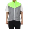 Motosiklet Giyim Wosawe Yansıtıcı Ceket Yüksek Görünürlük Söğretsiz Koşu Güvenlik Forması Nefes Alabilir Yelek Gece Yürüyüş Binicilik Ceket