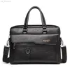 Briefcases 2022 Men Briefcase Bag High Quality Business Famous Brand PU Leather Shoulder Messenger Bags Office Handbag 14 inch Laptop bag L220913