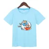 Hommes T-shirts Garçon Fille D'été À Manches Courtes Enfants Chemise Cuphead Mugman Enfants T-Shirt Famille Vêtements Casual Bébé Tops