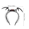 Bandane Pipistrello Fascia per capelli Costume Fasce per capelli Accessori per la testa Orecchie Cosplay Copricapo Bopper Boppershat Fascia per capelli Cerchi Partito Ala Cerchio