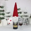 Juldekorationer PLUSH VINASSALT TOBLE FￖR HEM NAVIDAD 2022 ￅR INGEN FACE XMAS SANTA CLAUS DITTABABLE DECEDER Holders Holders