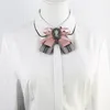 Broscher koreanska fluga bowknot band brosch stift sk￶nhet huvud slips skjorta krage stift och f￶r kvinnor smycken tillbeh￶r