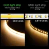 Remsor 5m COB LED -remsljus 2640LED flexibel tejp DC 12V Ribbon Diode 3000K 4000K 6000K Red Blue Green Yellow Home Decor Lamp