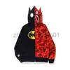 Tasarımcı Bap Köpekbalığı Hoodie Lüks Sonbahar Ve Kış Hip Hop Kazak Kamuflaj Hoodie Erkekler Ve Kadınlar Gevşek Rahat Kapşonlu Ceket