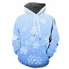 Heren Hoodies 3D Christmas Sweatshirts Men Jaar Gedrukte ster Hooded Casual Harajuku Sweatshirt Mens Clothing Hip Hip