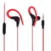 3,5 mm sportörlurar hörlurar i Ear SF-878 Buller som avbryter kör hörlurar med Mic Earhook Wired Stereo Earbuds för iPhone Samsung-smartphones