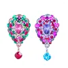 Brooches CINDY XIANG Multi-color Rhinestone Water-drop For Women Fashion Large Vintage Brooch Pin 2 Colors Available