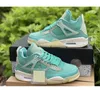 Flache orange Jade Jumpman 4s Basketballschuhe für Herren Damen Zen Master 4 Cactus Jack Sail University Blue Infrarot Weiß Oreo Bred Herrentrainer Sportschuhe