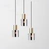 Stellar Smoke Glass Pendant Lamp Rose Copper Metal Suspension Light Bedroom Hotel Shop Bar Cafe SOFA SIDA HANNING LIGHING