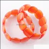 Fili di perline Mtiple Colori Bracciale di perline Opale Filo Braccialetto elastico Gemma naturale Perline di pietra Uomo Donna Gioielli 7 pollici Yydhhome Dhh48