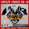 スズキGSXRの射出型フェアリング1000 cc GSXR-1000 K9 151NO.20 GSXR1000 2009 2010 2011 2012 2013 2014 2015 2016 1000cc 09 10 11 12 13 14 16フェアリングダークレッドブルク