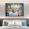 Pittura a olio su tela paesaggio impressionista dipinto a mano al 100% bellissimo paesaggio da giardino arti decorazioni per la casa immagini per soggiorno A 676