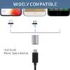 Adaptör USB OTG Şarj ve Veri İletimi Tip C veya Android Dişiden Manyetik Mikro Tip-c'ye