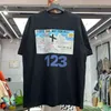 メンズTシャツカーキブラックヘビーファブリックメンズ2022夏RR123クロスチャーチプリントカジュアルTシャツT220909