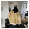 Kvinnorjackor Bomber Baseball Jacket Corduroy Coats Women Spring Autumn Korean Loose Kawaii Bear Streetwear Overdized Clothes 220913