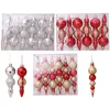 Décorations de Noël coffret de boules en plastique électrolytiques arbre cadeau créatif accessoires de boule 220912