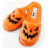 Slippels vrouwen winter pluizige platte zachte warme schoenen Home Halloween huis zwart paar 220913