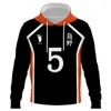 Erkek Hoodies Erkek Sweatshirts Anime Haikyuu Shohoku Okul Voleybol Takımı Forması Erkek Hoodie Sweatshirt Kostüm Çocuk Boy Spor