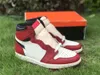 Authentic 1 High OG Shoes Lost Found Chicago Varsity Red Black Sail Muslin Uomo Donna Sneakers Sport con scatola originale e ricevuta fattura stile vintage US4-13