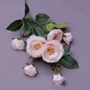 Faux Floral Verdure 1Pcs Fleur Artificielle Soie Thé Rose 75Cm 7 Têtes Fausse Plante Maison Jardin Décoration De Mariage Accessoires Bouquet J220906