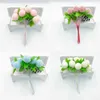 Faux Floral Greenery 100 Stück schöne Schaumstoffkugeln künstliche Blumen für Zuhause, Hochzeitsdekoration, DIY Pompom-Kranz, Geschenkbox, dekoratives Spielzeug, künstliche Blumen J220906