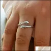 Bandringe Mode 925 Sterling Silber Verstellbarer Ring Ich gebe Ihnen eine Umarmung Womens Love Couple Jewey Drop Delivery Jewelr Vipjewel DHE85