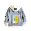 Sweats à capuche pour hommes Anime BANANA FISH Manteau Adolescents Cowboy Cosplay Veste Hommes Femmes Casual Denim À Capuche Lâche Dessin Animé