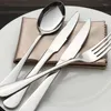 Flatware sets Portugal roestvrijstalen lepels messen Forks Set Serving lepel mes Vork Talher bestek Steak Knives Keuken 50F03