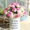 Faux bloemen groen simulatiebal chrysanthemum klein bos diy bruiloft bruids bouquet home decoratie tafetafel decoratie nepbloem verjaardag cadeau j220906