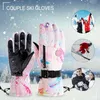 Bike Men Women Winter Warm Ski Touch Screen Snowboard Snow 5 Fingers Riding Gloves 0909