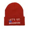 Berets 2022 Poleć Brandon haftowane czapki czapki swobodne zimowe jesień ciepłe dzianiny maska ​​mężczyzn mężczyzn kobiety wełny czapki czapki czapki
