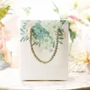 Gift Wrap Green Floral Printing Candy box Gift hand Bags With Packaging For Jewelry Christmas Regalo Pouches 220913